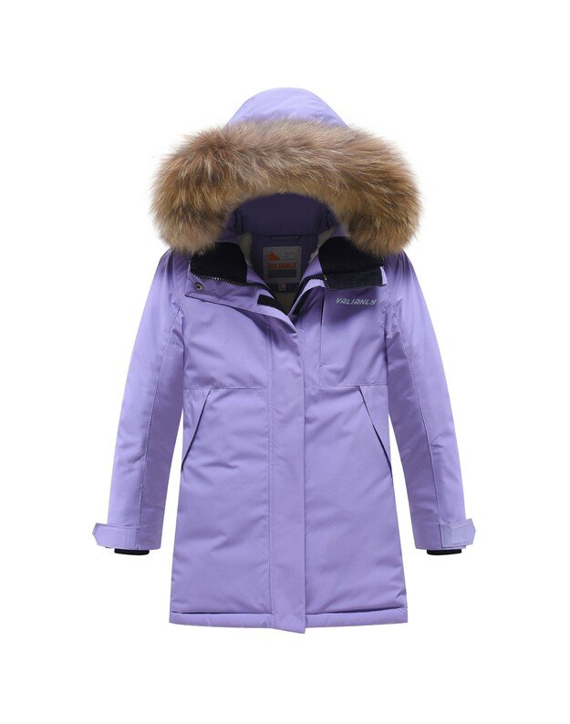 Valianly violetinė žieminė striukė/paltas mergaitei 9532_116-134 Valianly violetinė žieminė striukė/paltas mergaitei 9532_116-134