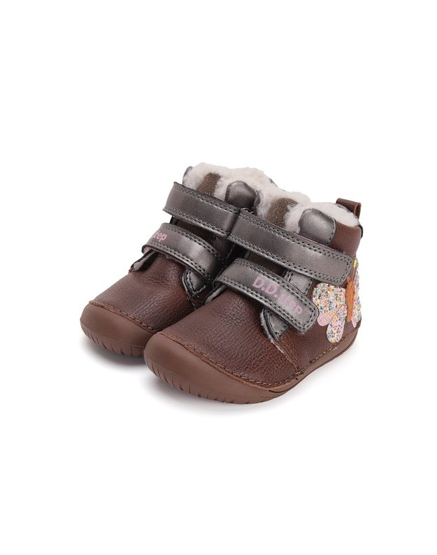 Barefoot batai su dirbtinio kailio pamu&scaron;alu 20-25 d. W070-42522A