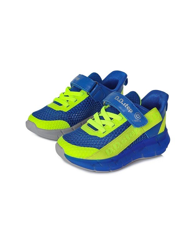 Mėlyni sportiniai LED batai 24-29 d. F61297AM