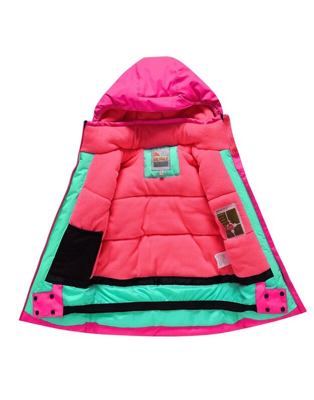 2 dalių rožinis Valianly žieminis kombinezonas 128-158 3