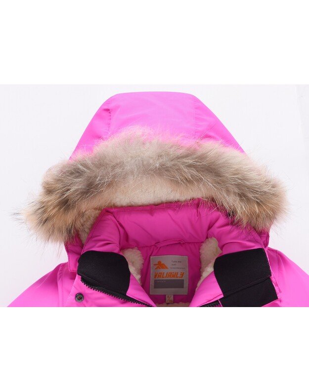 Valianly rožinė žieminė striukė/paltas mergaitei 9442_116-146 3
