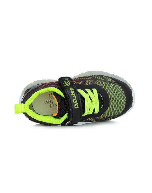 Juodi sportiniai LED batai 30-35 d. F061-391AL