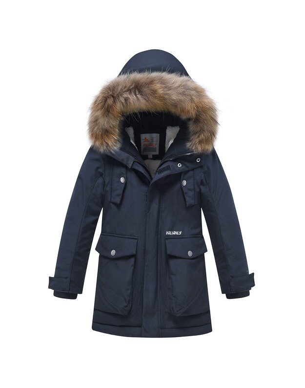 Valianly tamsiai mėlyna žieminė striukė/paltas berniukui 9331_116-146